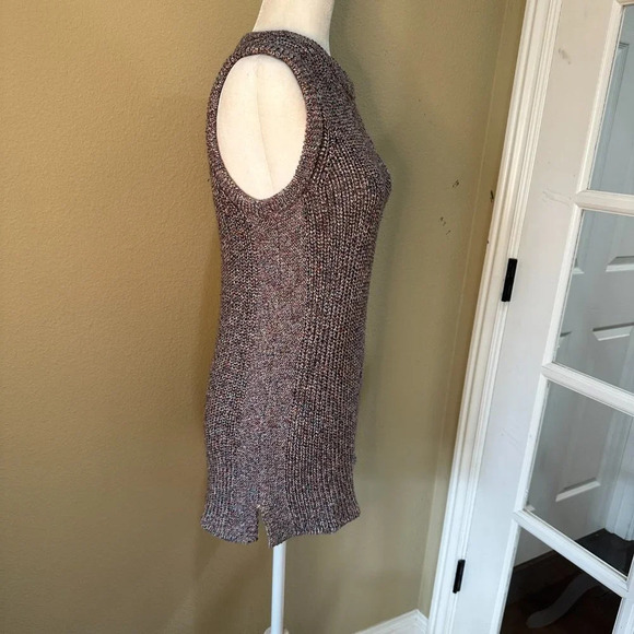 ELLA MOSS Crew Neck Chunky Knit Sweater Tank Tunic - size medium - Picture 6 of 7